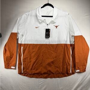 NWT Nike Men’s XXL Texas Longhorns Half-Zip Windbreaker Jacket